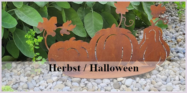 Edelrost Gartendeko herbst / Halloween