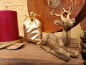 Preview: Edelrost Adventsschale mit Goldhirsch