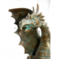 Preview: Bronzeskulptur Drache Terradorklein, wasserspeiend
