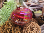 Preview: Christbaumkugel Tropfen Salina, Regenbogen Glitter, rot