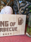 Preview: Holzspruchschild BBQ - King of Barbecue