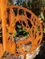 Preview: Edelrost Halloween Kürbis 3D, mit Friedhof