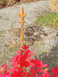 Preview: Edelrost 3er Set Rankstäbe für Blumenkübel, 60 cm