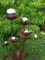 Preview: Edelrost Blume Blumenzauber mit Edelstahlkugeln, 120 cm