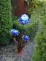 Preview: Edelrost Glasblume Ferrum blau