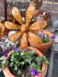 Preview: Edelrostoptik Blume Isabella, gedrehter Stab
