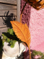 Preview: Edelrostoptik Blume Chrysantheme, Valerian (gezackte Blätter)