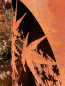 Preview: Edelrost Dekosäule japanischer Ahorn, mandelförmig