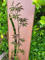 Preview: Edelrost Gartenschild Bambus auf Stein