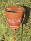 Preview: Gartenstecker Aschenbecher Rostoptik