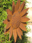 Preview: Edelrost Gartenstecker Sonnenblume