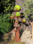 Preview: Edelrost Glasblume Blumenzauber, 165 cm