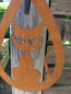 Preview: Edelrost Halloween Hänger Katze, tropfenform