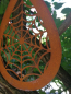 Preview: Edelrost Halloween Hänger Spinnennetz, tropfenform