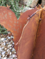 Preview: Edelrost hoher 3D Kaktus mit Spieß