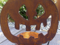Preview: Edelrost Halloween Kürbis Ghost Rider