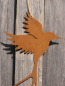 Preview: Edelrost Paradiesvogel zum Hängen 45 cm