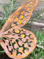 Preview: Edelrost Schmetterling Mona, mit Füßen zum Biegen