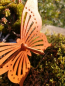 Preview: Edelrost Schmetterling zum Schrauben, gepunktete Flügel