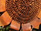 Preview: Edelrost Gartenstecker Sonnenblume 3D