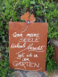 Preview: Edelrost Schild mit Ginkgo "Garten - Seele"