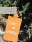 Preview: Edelrost Schild mit Gießkanne Sind im Garten