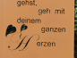 Preview: Edelrost Gedichttafel Herz 40 cm
