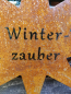 Preview: Edelrost Stern Winterzauber, zum Hängen