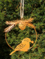 Preview: Dekohänger Vogel Piep im Ring, Kopf nach hinten