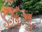 Preview: Edelrost Fensterbild Rehe