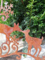 Preview: Edelrost Fensterbild Rehe