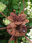 Preview: Edelrost Windrad Blütenkreisel