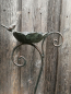 Preview: Gartenstecker Vogeltränke Viola, braun-grün aus Metall