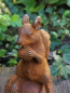 Preview: Gusseisen Eichhörnchen auf Kastanie