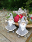 Preview: LED Nikolaus mit Stern oben, grau