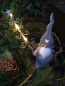 Preview: LED Nikolaus mit Baum, grau