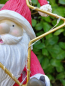 Preview: LED Nikolaus mit Stern mittig, rot