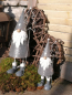 Preview: LED Nikolaus mit Tanne, grau