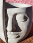 Preview: Pflanzkübel halbes Gesicht, modern