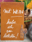 Preview: Edelrost Schild mit Weinflasche, Wein und kochen