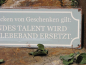 Preview: Shabby Chic Metallspruchschild Geschenke verpacken