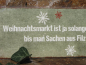 Preview: Shabby Chic Metallspruchschild Weihnachtsmarkt