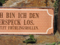 Preview: Shabby Chic Metallspruchschild Winterspeck