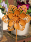 Preview: Edelrostoptik Topfstecker Blume Leticia