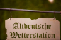 Preview: Altdeutsche Wetterstation blank mit Akazien Balken