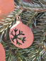 Preview: Christbaumschmuck Kugel mit Schneeflocke aus Edelrost