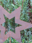 Preview: Gartenstecker Stern asymmetrisch offen aus Edelrost, groß