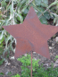 Preview: Gartenstecker Stern aus Edelrost, groß