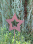 Preview: Gartenstecker Stern offen aus Edelrost, breite Ausführung