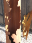 Preview: Rostsäule Messina rund aus Edelrost, 120 cm